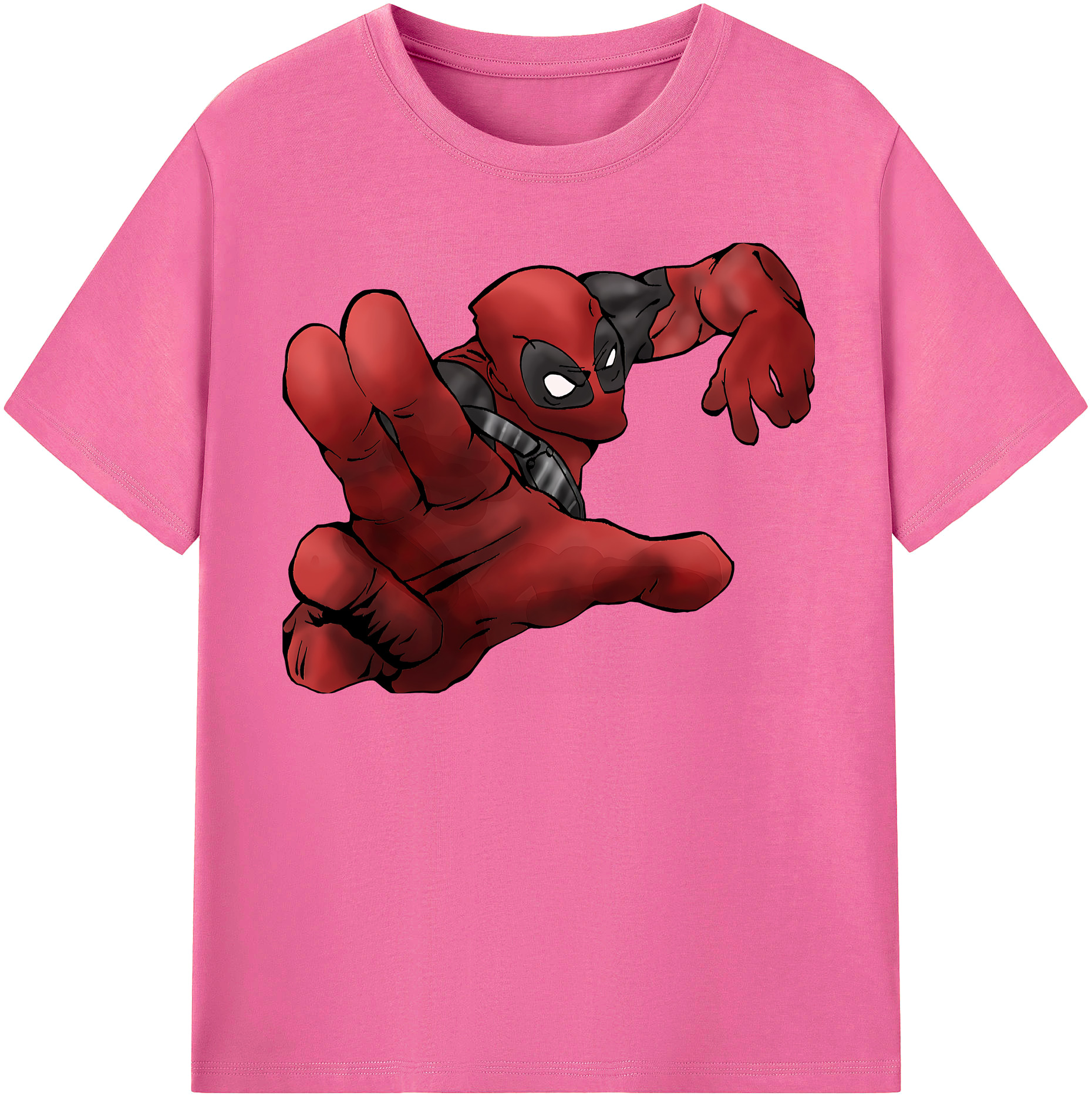 （画像用） Deadpool デッドプール レディースカジュアルプリントTシャツ（綿100％）